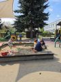 Sówki wiosenne zabawy na placu zabaw, 